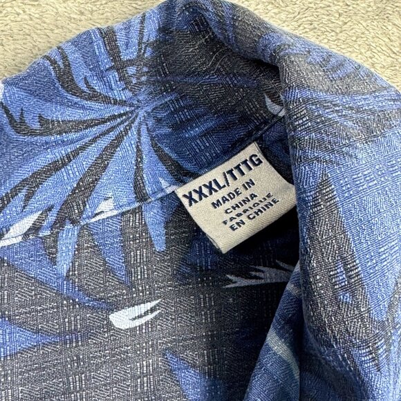 Tommy Bahama Patriots Floral Hawaiian Shirt 100% Silk Mens 3XL Camp Resortwear - Picture 5 of 7